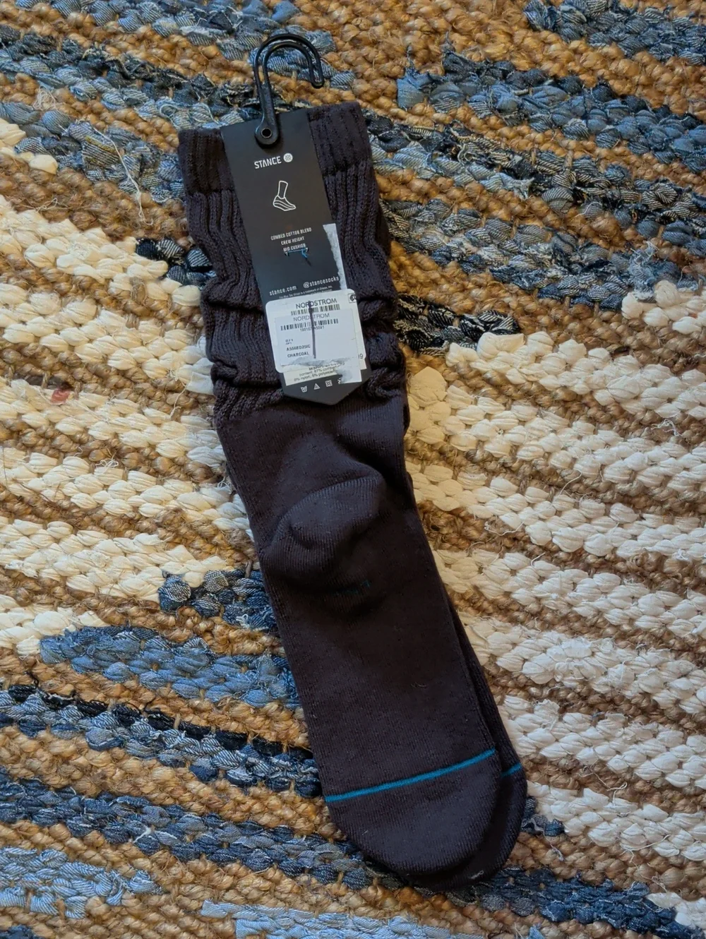 Stance Men’s Charcoal Slouch Crew Socks